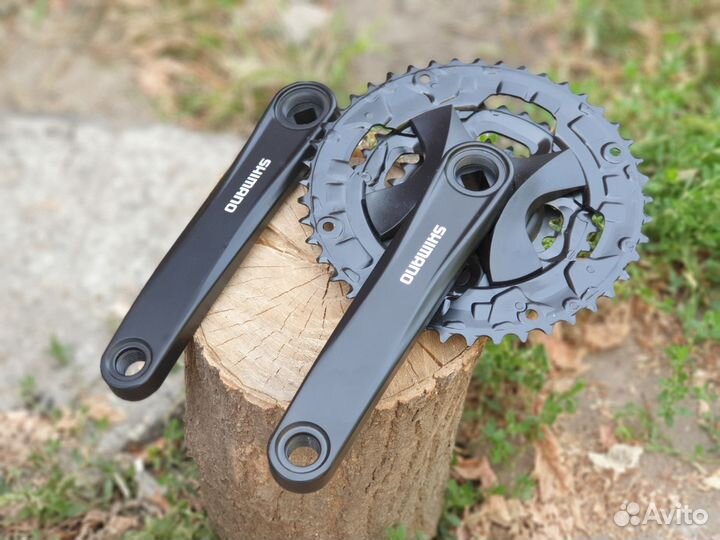 Шатуны Shimano 9 скоростей квадрат 44/32/22Т 175мм