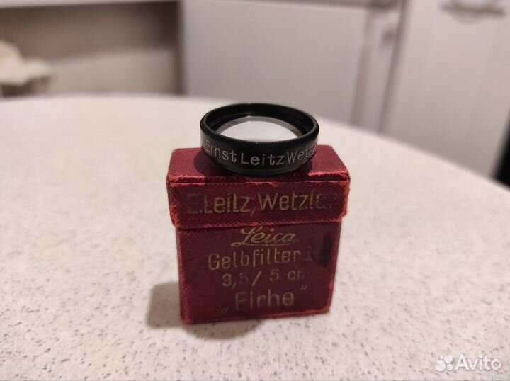 Лейка. Фильтр 3,5/5 см (Leica Gelbfilter 1)