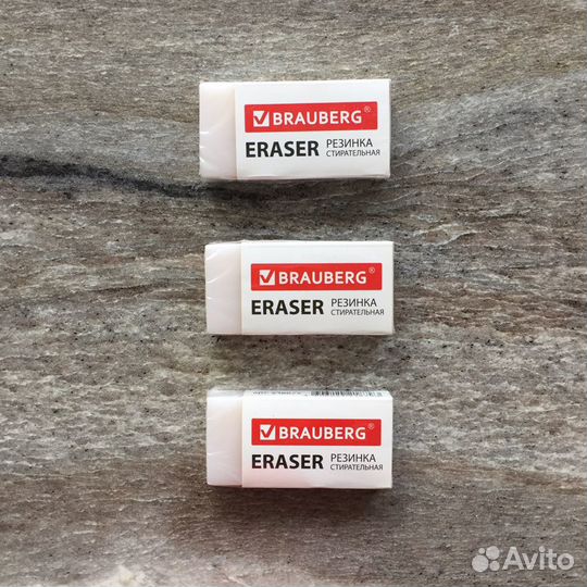 Канцтовары: ластики в ассортименте