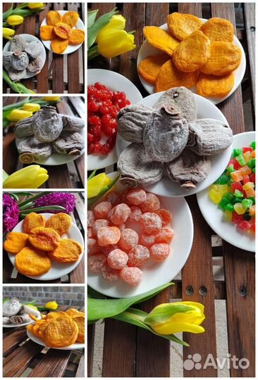 Цукаты, фрукты, конфеты в крафт упаковке, от 100 г