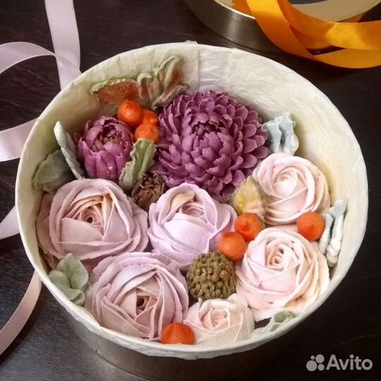 Букет зефирных цветов на любой праздник