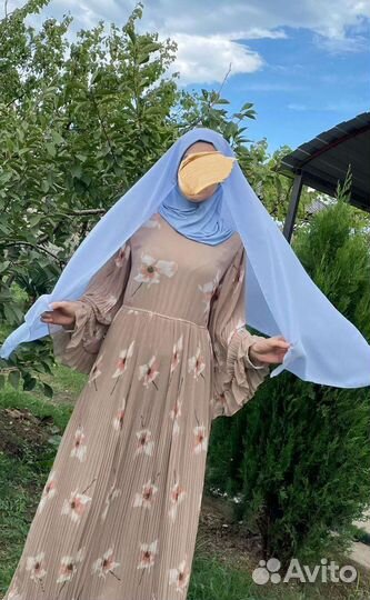 Шарф с пришитой бони, хиджаб платки, палантины