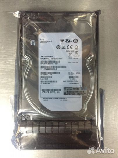 Жесткий диск HP 1Tb SATA 3.5