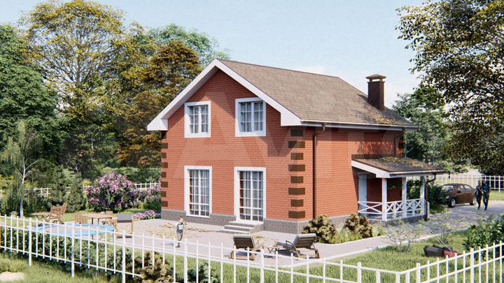 Дом 130 м² на участке 6 сот.