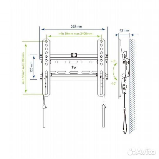 Кронштейн, крепление для телевизора (новый)