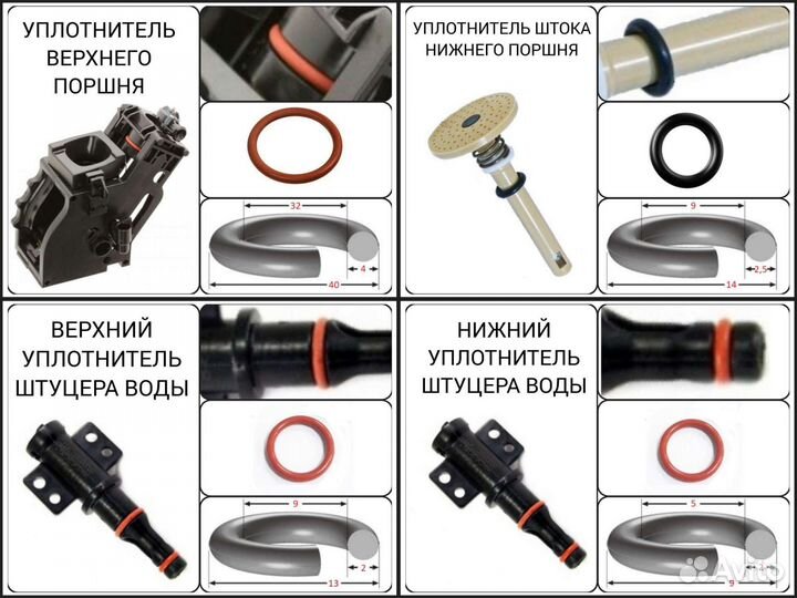 Ремкомплект уплотнителей Philips Saeco