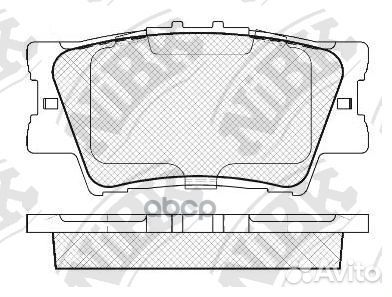 Колодки тормозные дисковые зад PN1522 NiBK
