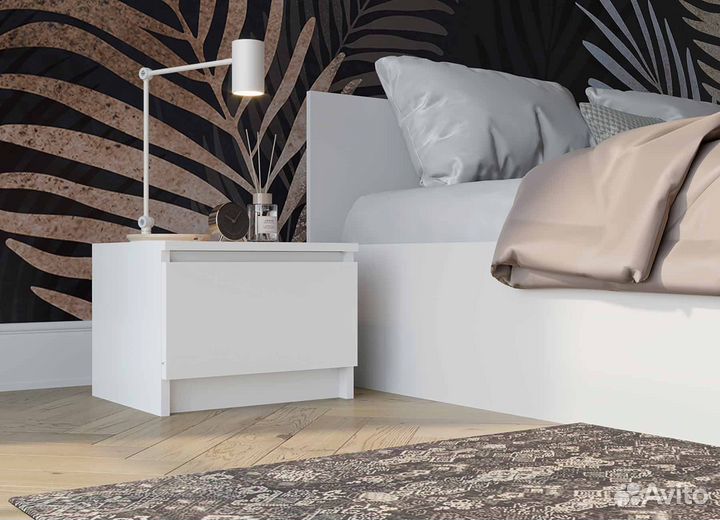 Тумба прикроватная Мори лдсп Белый