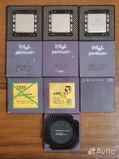 Процессоры 775, 370, 478, Slot1, Socket7