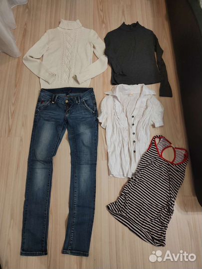 Пакет одежды для девушки 44 46 размер цена за все