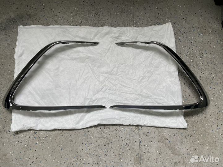 Камри 75 хром, молдинги бампера