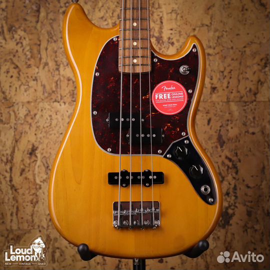 Fender Player Mustang Bass PJ Aged Natural Mexico