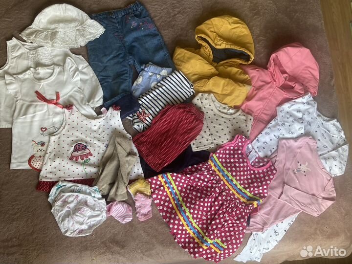 Пакет одежды на девочку 86-92