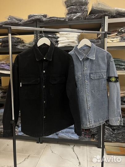 Джинсовки Stone Island (Черный,Синий)