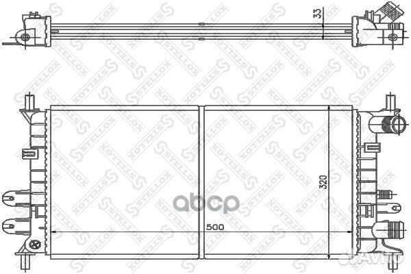 10-25811-SX радиатор системы охлаждения Ford E