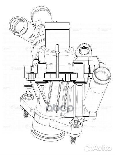 Термостат mercedes W205/W216 14- LT 15274 luzar