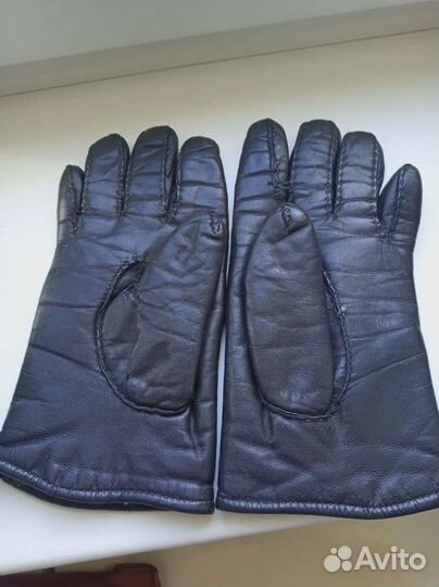 Перчатки женские кожаные