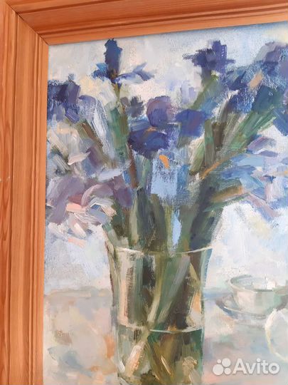 Картина маслом Ирисы