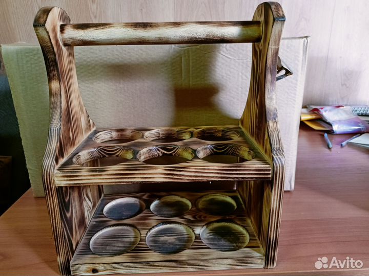 Деревянный ящик для бутылок