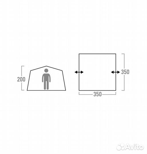 Тент outventure royal house новый и другие палатки