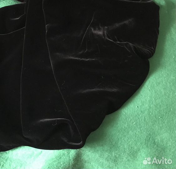 Отрез натурального бархата 1960х на шифоне