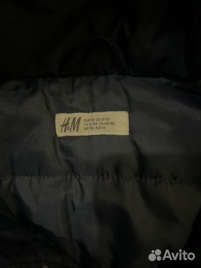 Парка зимняя на мальчик h&m 158 см