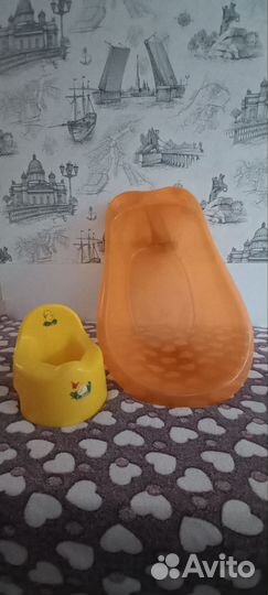 Детская ванночка+горшок