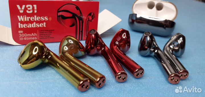 Беспроводные наушники Airpods Tws Гламур Сенсорные