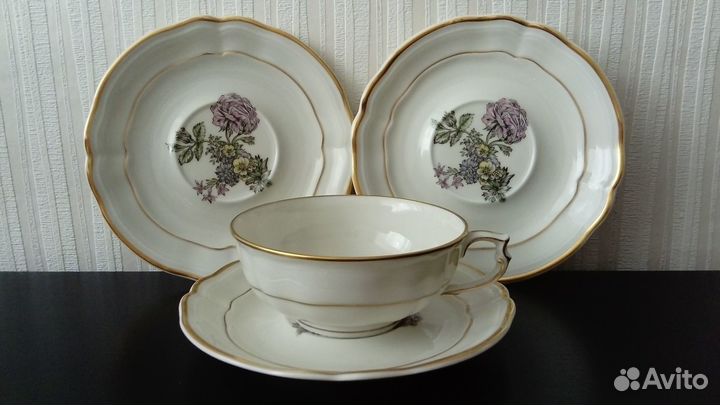Чайные пары Limoges фарфор винтаж
