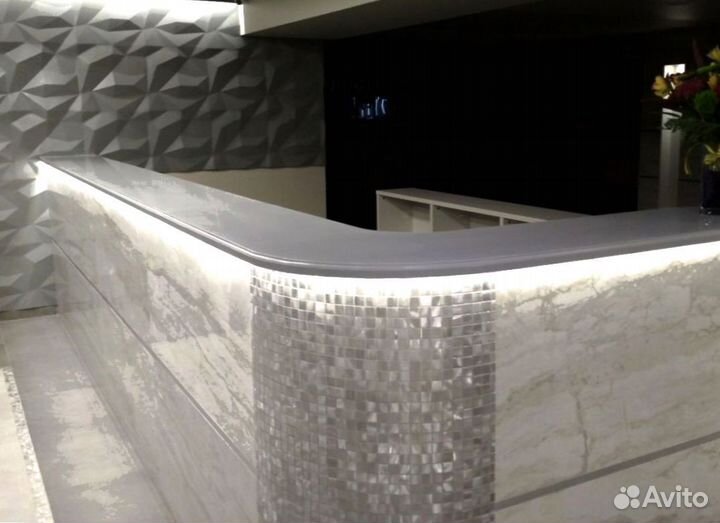 Ресепшн для приемной из искусственного камня