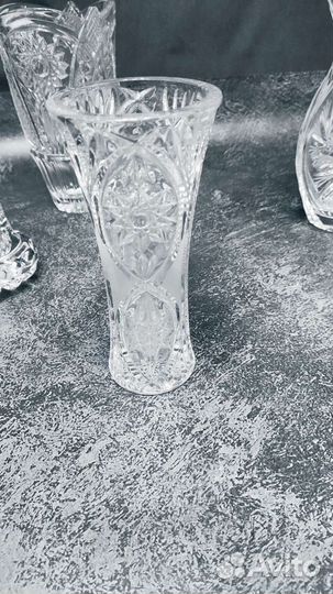 Ваза хрустальная