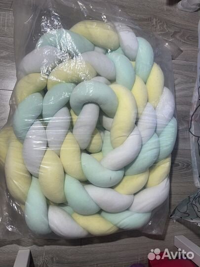 Бортики косичка в детскую кроватку 160 на 70