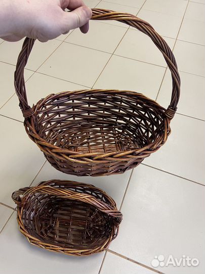 Набор корзин плетеных