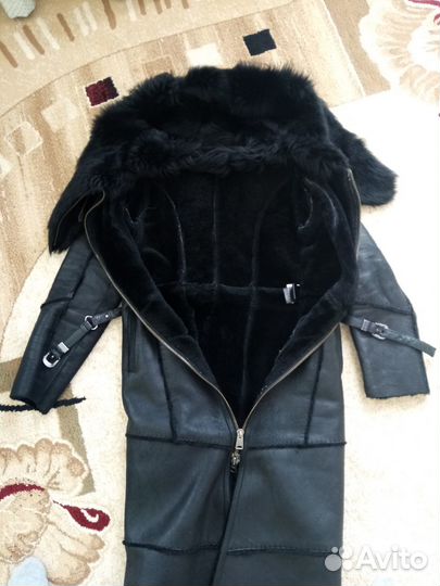 Женская кожаная дубленка 44-46