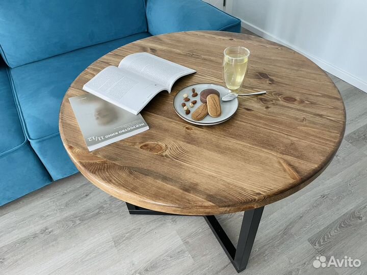 Стол в стиле лофт деревянный