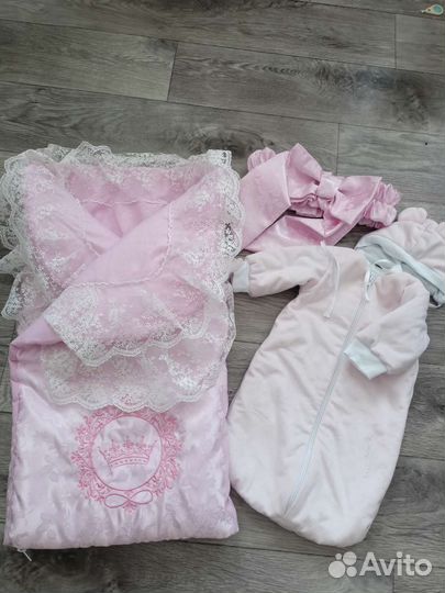 Конверт на выписку для девочки весна