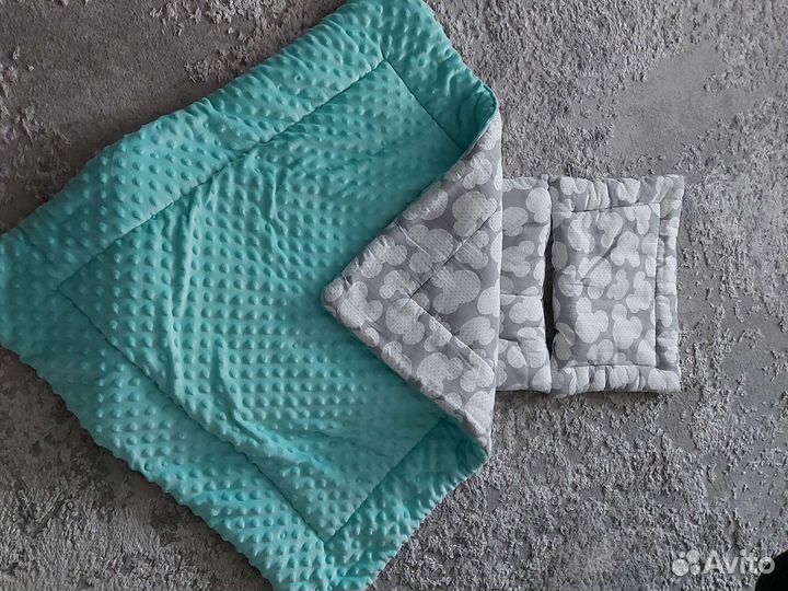 Плюшевый комплект в коляску