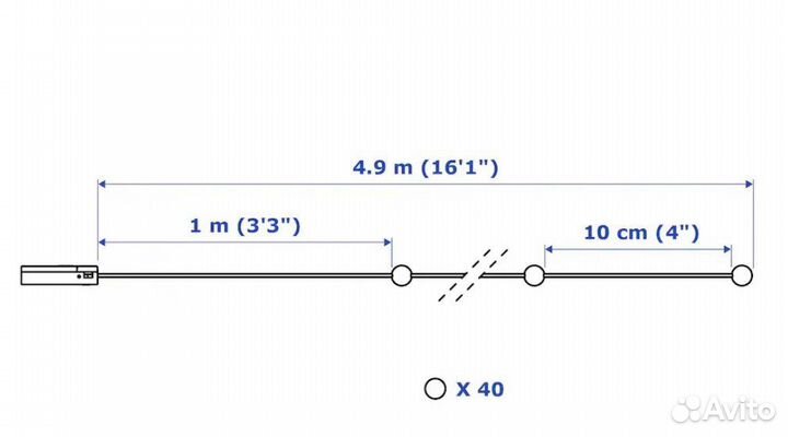 Гирлянда IKEA snoyra. икеа снейра