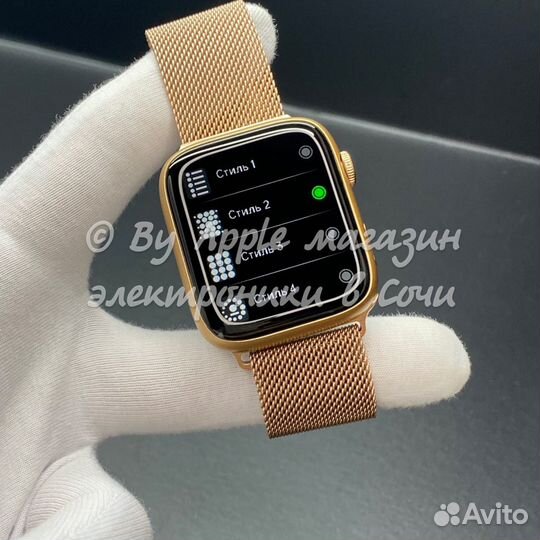 Apple Watch 9 45mm (ориг экран, gold milan)