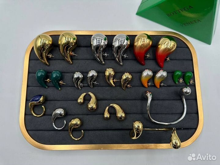 Серьги,кольцо,браслет Bottega Veneta