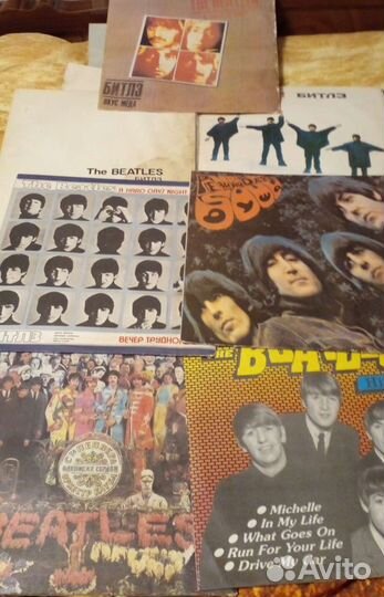 Виниловые пластинки beatles разное