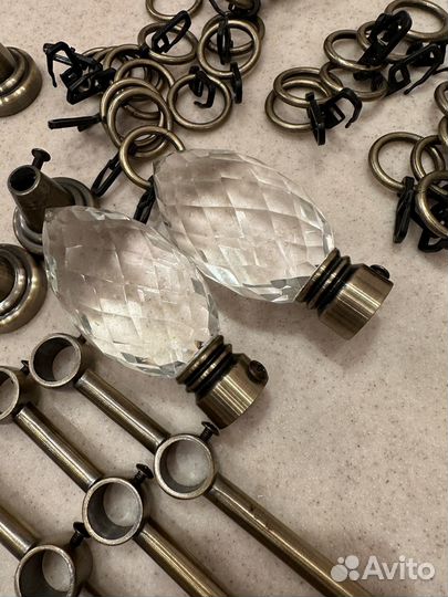 Карнизы для штор настенный двухярусный 282см