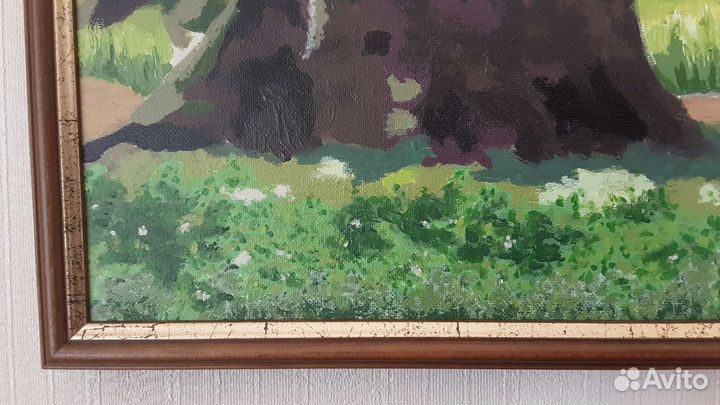 Картина акрилом на холсте пейзаж