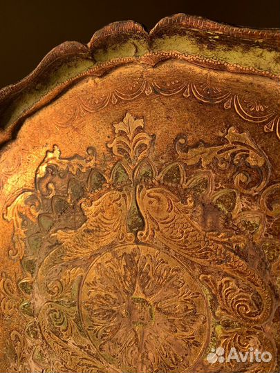 Флорентийский поднос. Дерево оригинал Италия