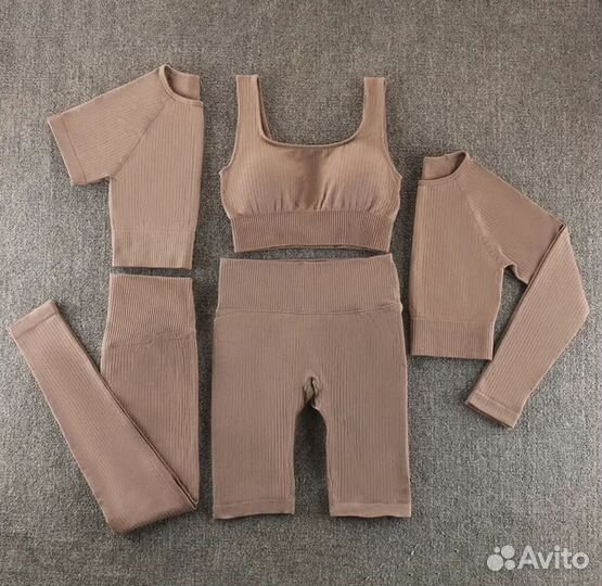 Бесшовный костюм для фитнеса/йоги S