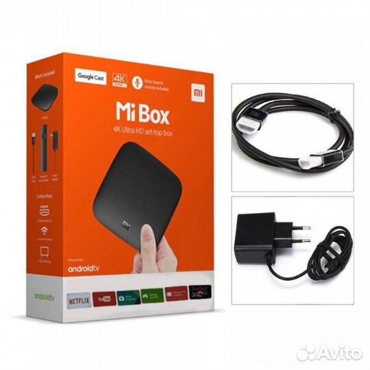 Приставка тв Xiaomi mi Box S MDZ-28-аа глоб.версия