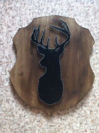 Подарок ручной работы, панно из нитей