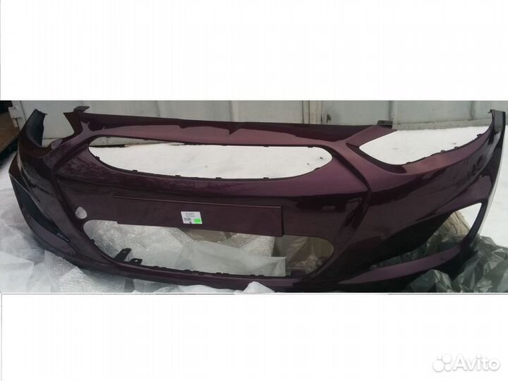 Бампер передний hyundai solaris заводской цвет