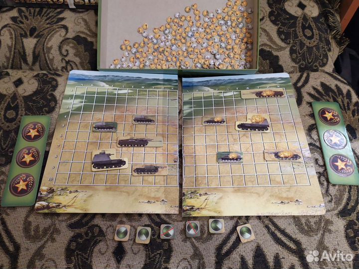 Морской бой Танковый бой настольная игра 2шт