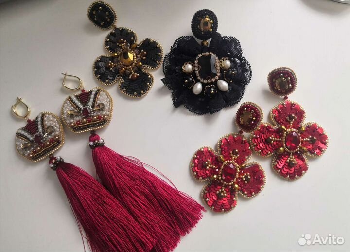 Серьги в стиле dolce gabbana